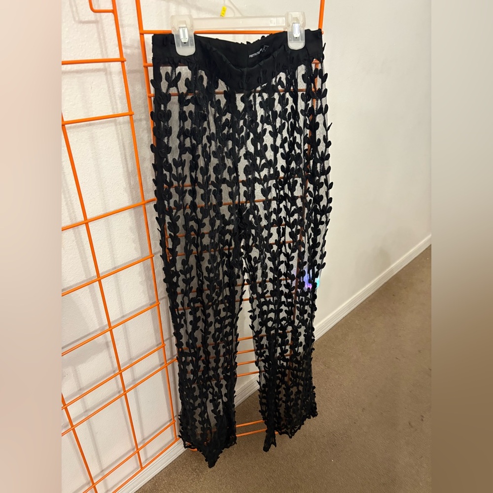 Pretty little thing sheer pants size 8